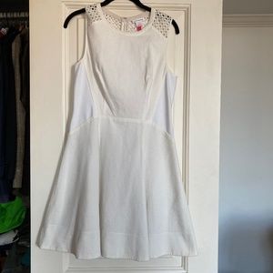 CLUB MONACO DRESS WITH EYELET DETAILS